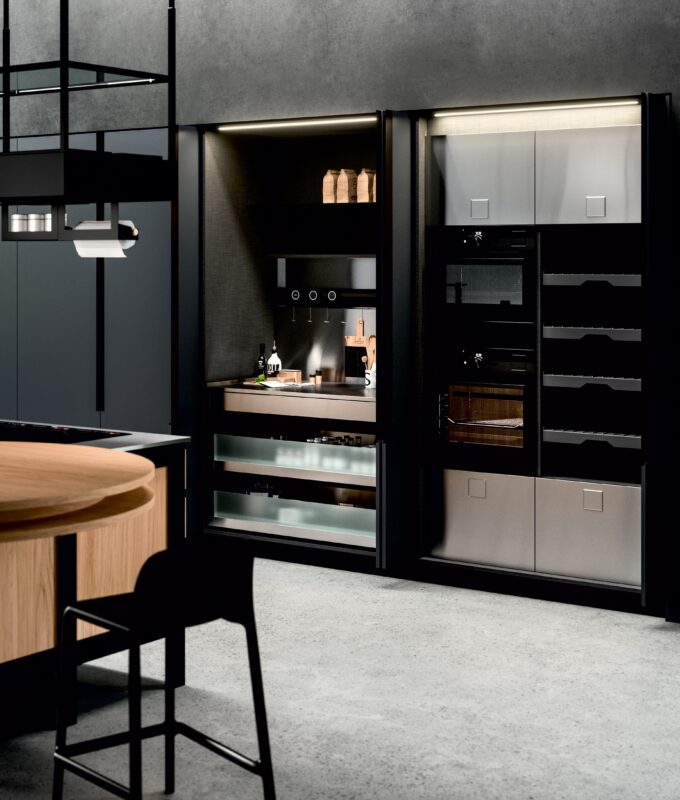 Cucinando black modern kitchen -3