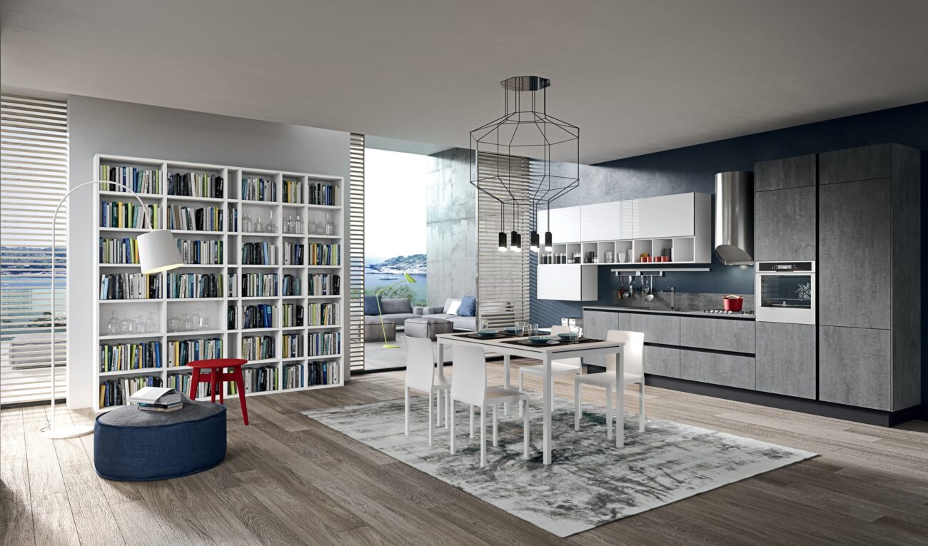 bijou gray modern kitchen