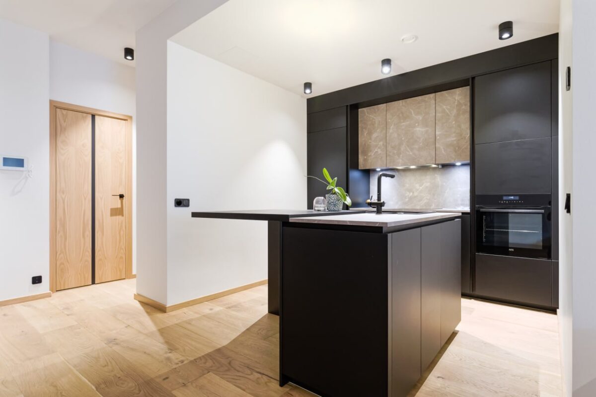 black modern kitchen -2