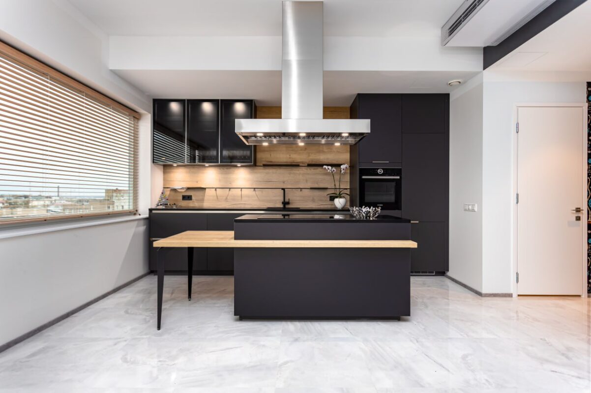 black modern kitchen -7